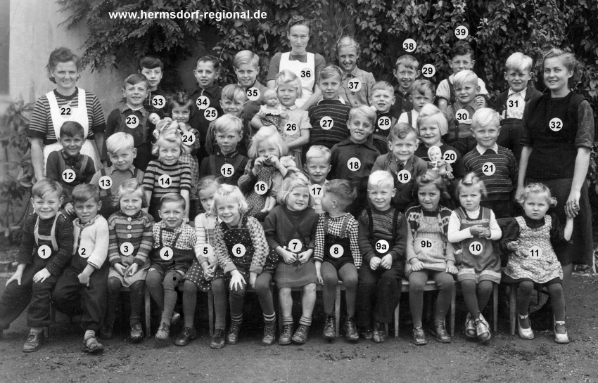 1952 - Kindergartengruppe Stadtkindergarten